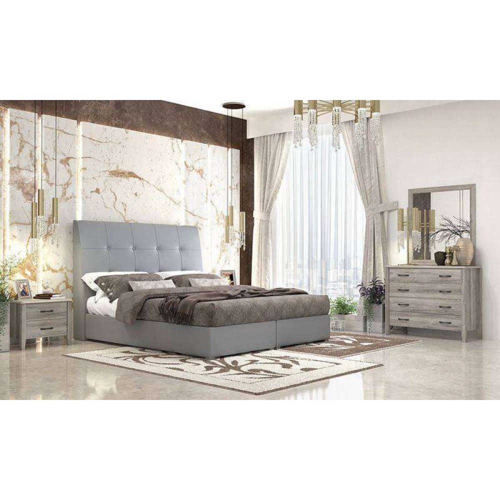 Κρεβάτι ντυμένο IRIS