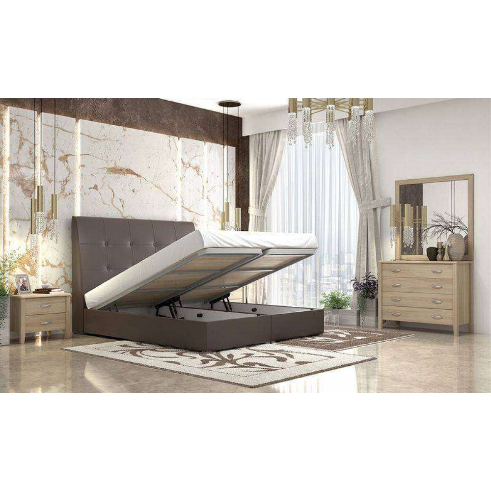 Κρεβάτι ντυμένο IRIS